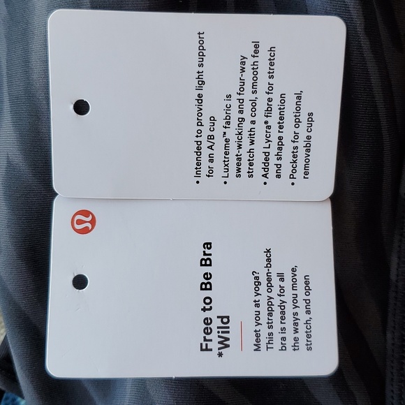 Lululemon Free to Be Bra Wild Thing Camo Deep Coal Size 14 - Picture 14 of 14